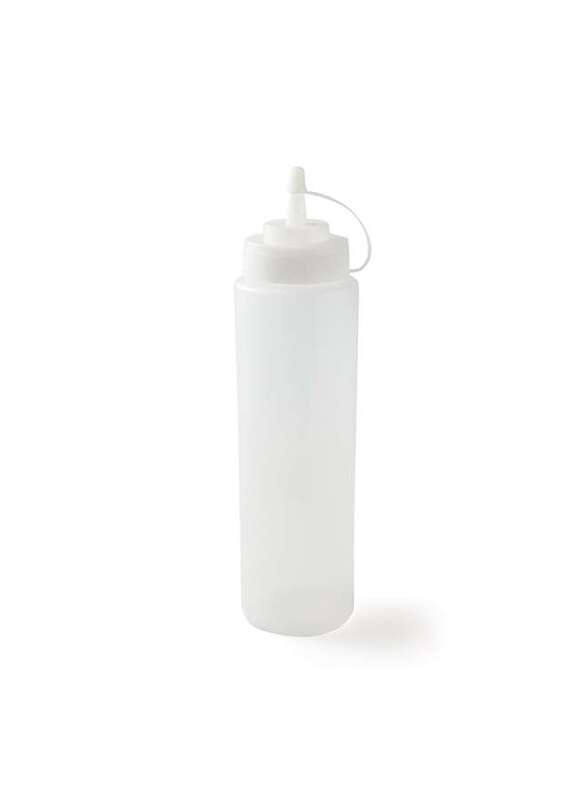 Plastic Squeezer White 240 ml with Lid