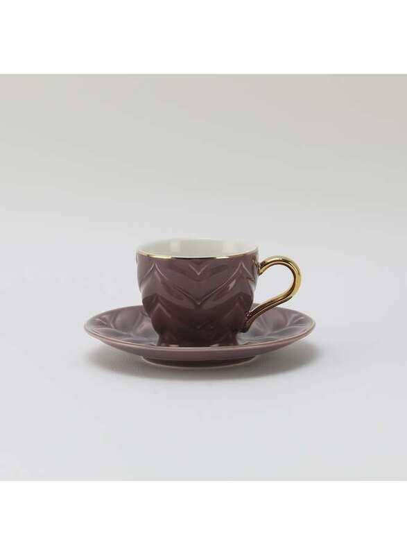 

Rose Porcelain 12 Piece Coffee Cup and Saucer Set White 80 ml RS-1919