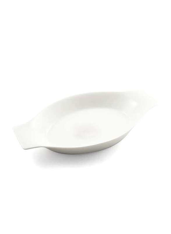 

Porceletta Ivory Porcelain Banana Plate 14.5