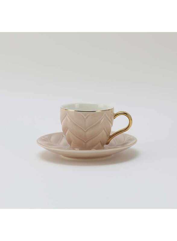 

Rose Porcelain Coffee Cup and Saucer Set 12 Pieces 80 ml RS-1919