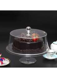 Vague Acrylic Round Cake Stand white Cover 25 cm