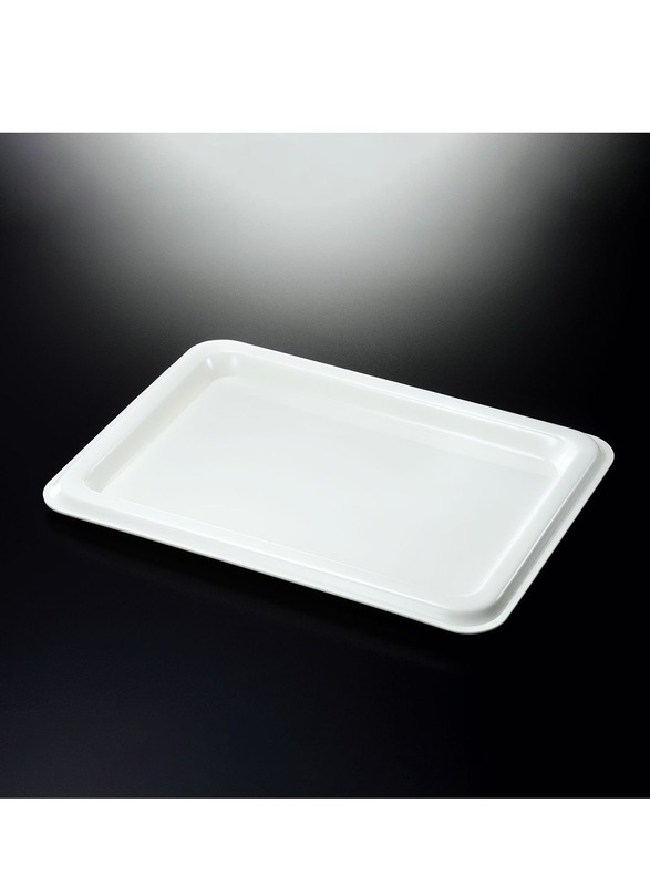Vague Acrylic Traditional Tray Off White 55 cm