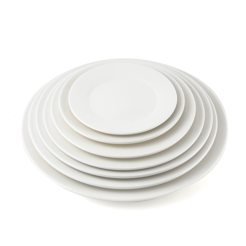 B2B Ivory Porcelain Flat Plate 15 cm / 6"