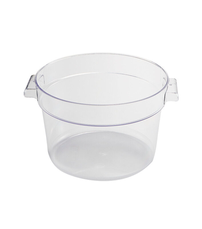 Jiwins Plastic 6 Qt Round Food Storage Container PC Clear