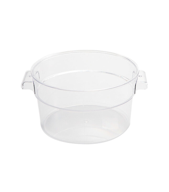 

Jiwins Plastic 2 Qt Round Food Storage Container PC Clear