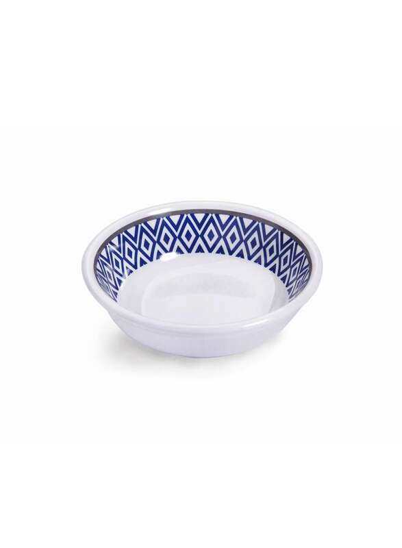 

Vague Melamine Small Dish 3.5" Blue Line