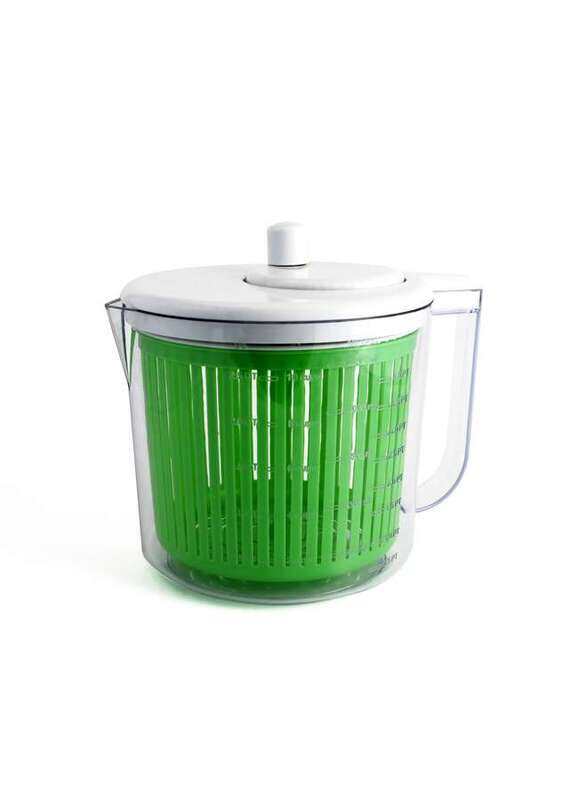 

Vague Plastic Salad Spinner 16.5 cm-Green White