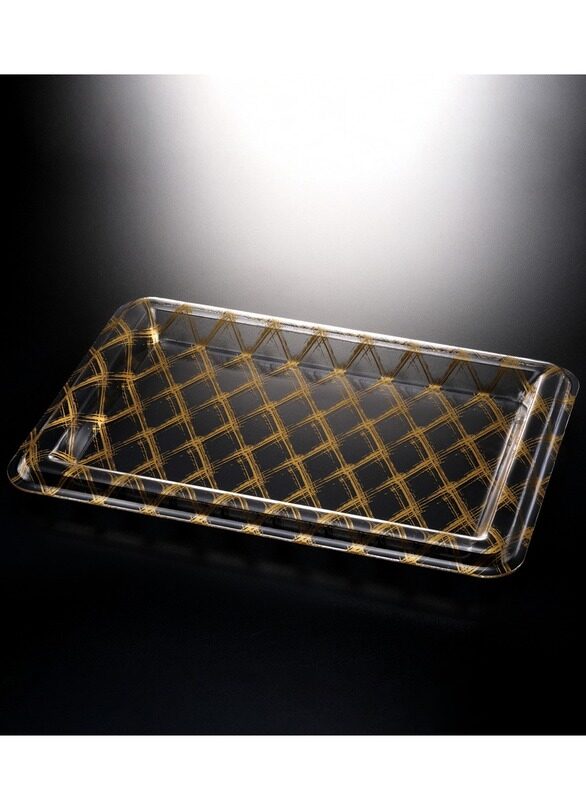 

Vague Acrylic Rectangular Tray 55 cm Golden Design
