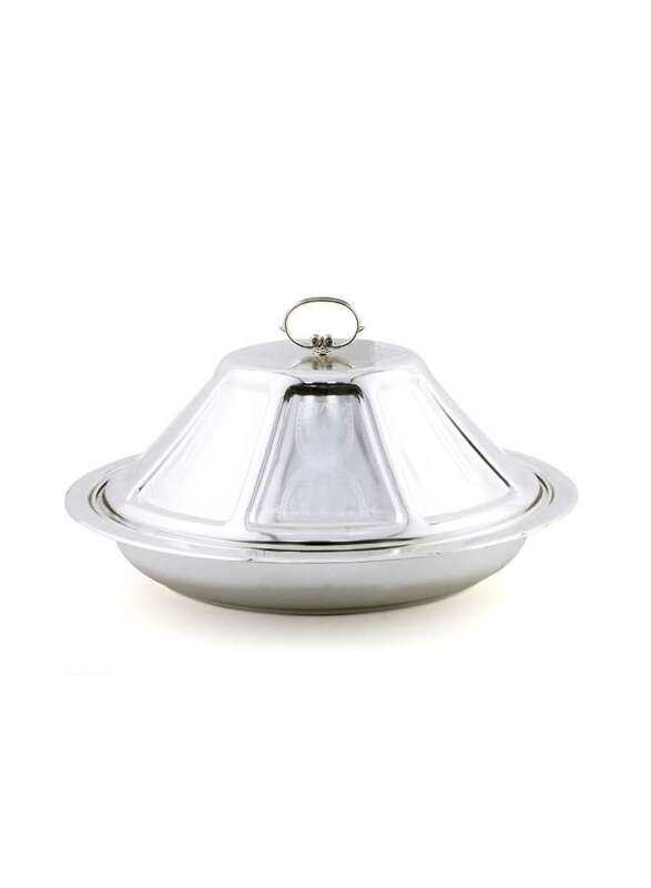 

Vague Steel Ouzi Steel Serving Platter 48 cm,Silver