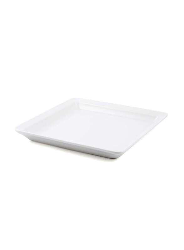 

Porceletta Ivory Porcelain Square Plate Flat bottom 22 cm