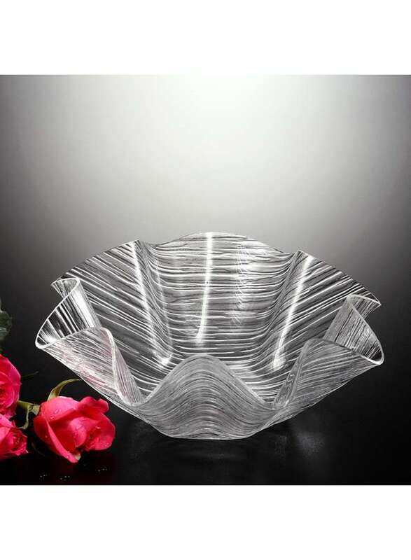 

Vague Acrylic Flower Bowl Clear 27 cm