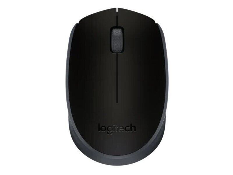 

Logitech M171 Wireless Optical Mouse, Black/Grey