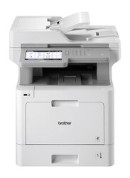 Brother MFC-L9570CDW A4 Colour Laser Printer, Wireless, PC Connected, Network and NFC, Print, Copy, Scan, Fax and 2 Sided Printing, White