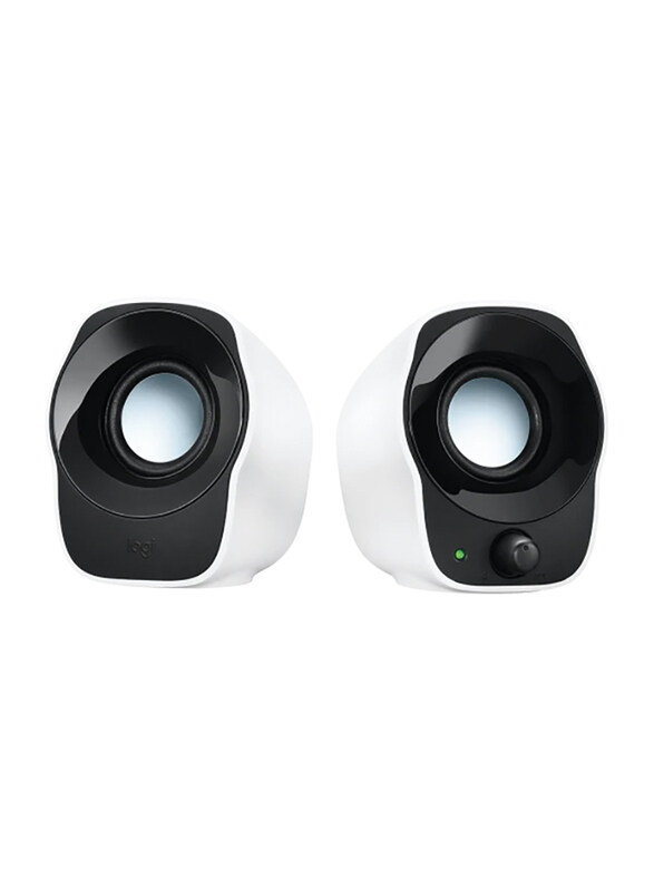 

Logitech Z120 Compact Pc Stereo Portable Wired Speakers, Black/White