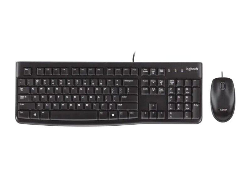 

Logitech MK120 Wired English keyboard & Mouse, Black