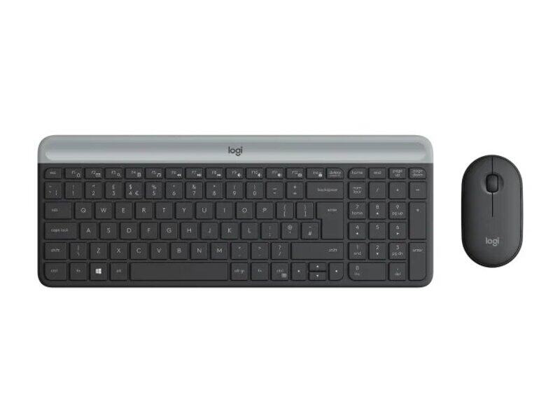 

Logitech MK470 Wireless English Keyboard & Mouse, Black/Grey