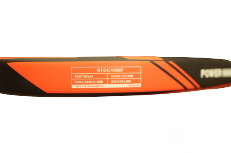 KAWASAKI PADEL RACKET POWER-800 ORANGE/BLACK