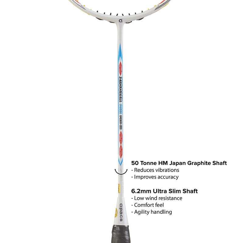 ZIGGLER LHI PRO-III 38LBS APACS BADMINTON RACKET