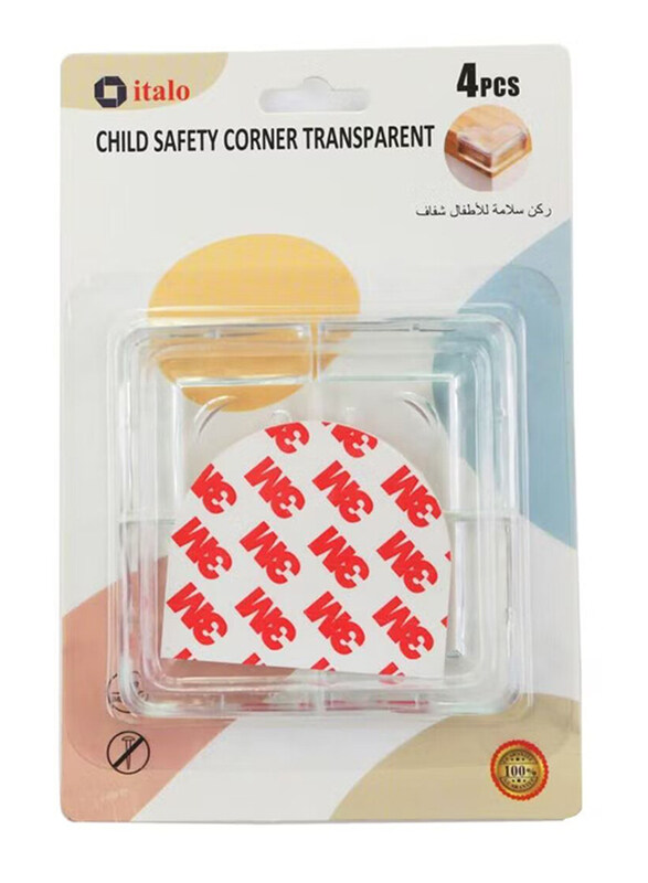 

Italo Safety Table Corner Protector Set, 4 Pieces, M015, Transparent