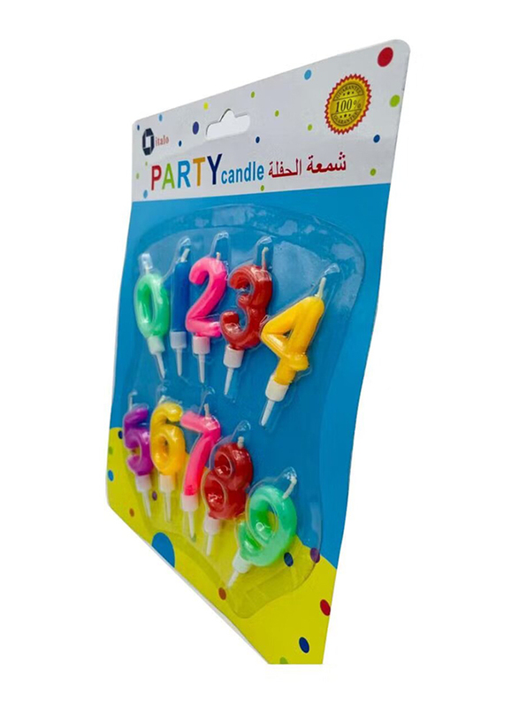 Italo Metallic Birthday Party Candles, Ages 3+, YH109-2, Multicolour
