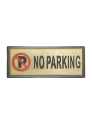 Italo No Parking Sign Sticker, NW510-7, Gold/Black