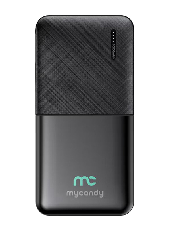 Mycandy 100001mAh Pb100 Fast Charging Power Bank with Dual Type C Output, Black