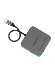 Promate Multiport USB Hub, Grey