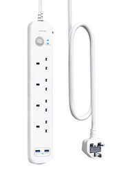 Anker A9141 6-In-1 USB Power Strip, White