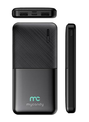 Mycandy 100001mAh Pb100 Fast Charging Power Bank with Dual Type C Output, Black