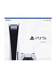Sony PlayStation 5 Console (Disc Version) with Controller, Black/White