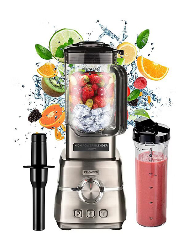 Kenwood 3L Premium Power Blender Smoothie Maker with Tritan Jar, BLM91.640SS, Silver