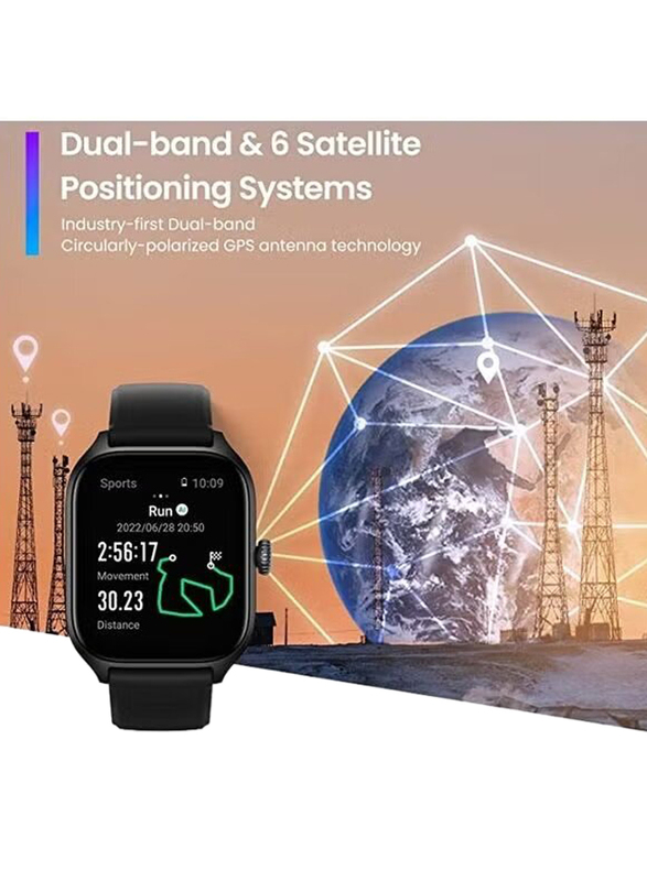 Amazefit GTS 4 Smart Watch, Dual-Band GPS, Alexa Built-In, Bluetooth Calls, Heart Rate SPO2 Monitor, 1.75” AMOLED Display, Rosebud Pink