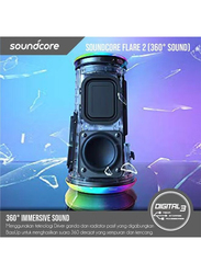 Soundcore Flare 2 Bluetooth Speaker, Black