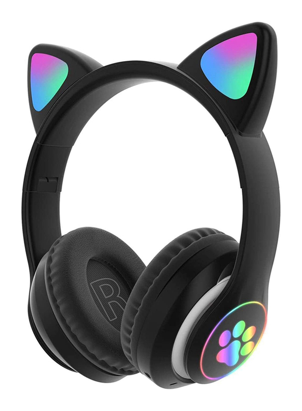 Lkerejol Wireless Bluetooth On-Ear Gaming Headset, Black
