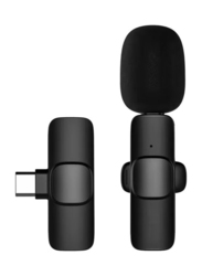 Mini Wireless Lavalier Microphone, JE-D11087-1, Black