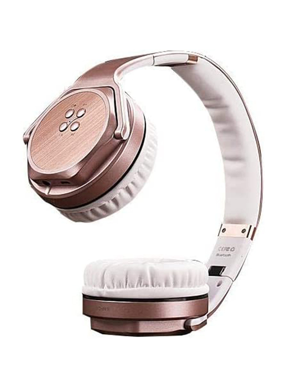 Sodo Mh3 Wireless Bluetooth On-Ear Noise Cancelling Headphones, Gold