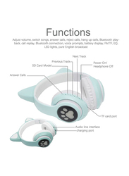 Lkerejol Wireless Bluetooth On-Ear Gaming Headset, Green