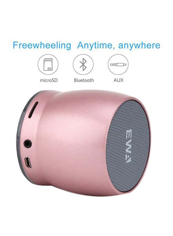 EWA Portable Bluetooth Speaker, Pink