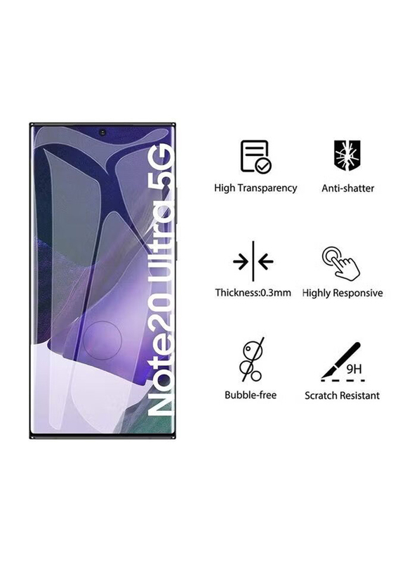 Glass Samsung Galaxy Note 20 Ultra 6D Curved Full Glue Screen Protector, Black