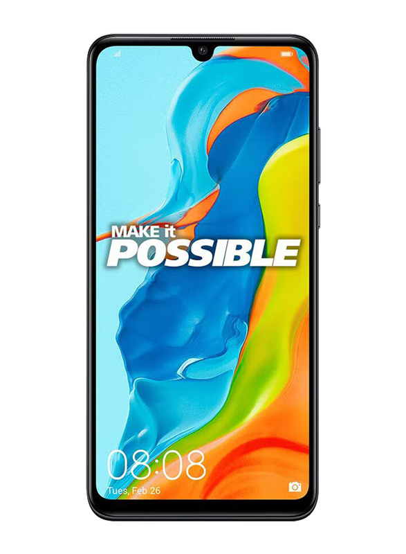 Huawei P30 Lite 128GB Midnight Black, 6GB RAM, 4G LTE, Dual Sim Smartphone