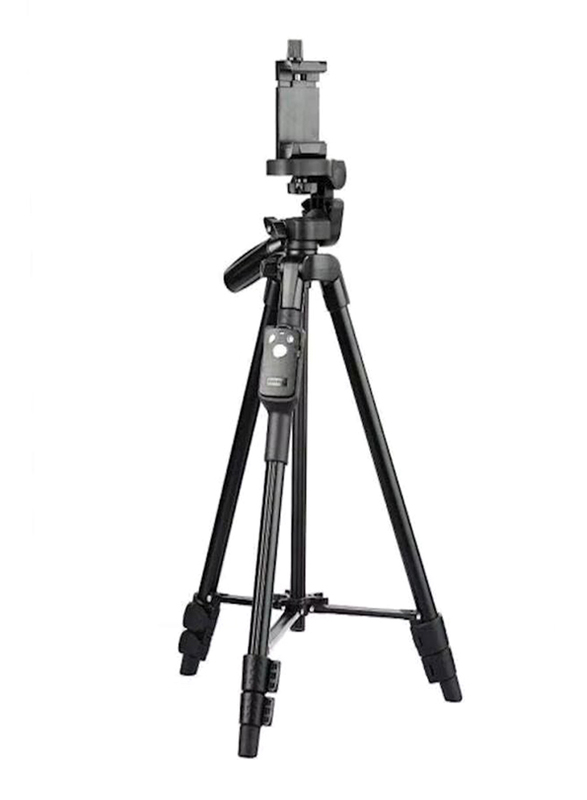 Yunteng VCT-5208 Professional Lightweight Aluminium Portable Tripod Stand, Black