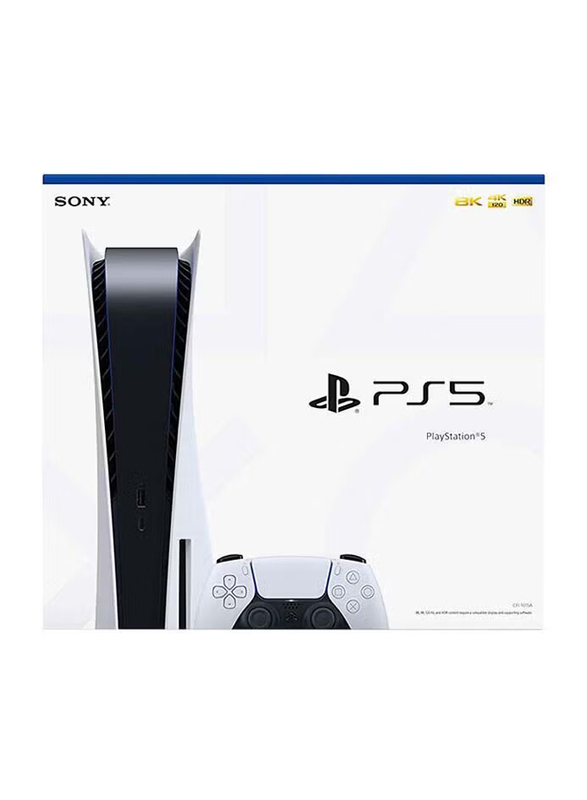 Sony PlayStation 5 Console (Disc Version) with Wireless Controller, White