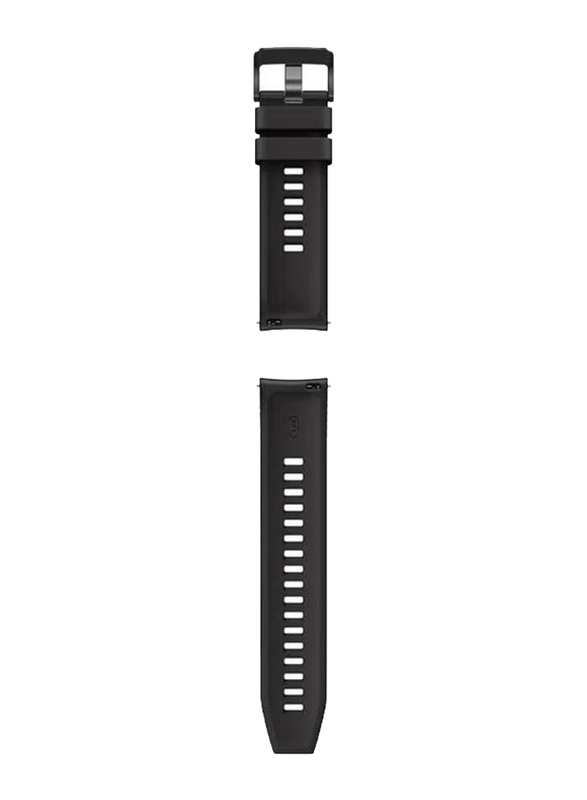 Huawei GT2 46mm Stainless Steel Smart Watch, Fluoroelastomer Strap, Matte Black