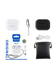 Haino Teko Air-5 Wireless/Bluetooth In-Ear Earphone with Silicone Cover, White