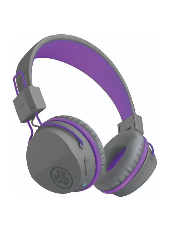 

Jlab Jbuddies Studio Bluetooth Over-Ear Kids Headphones, Grey/Purple