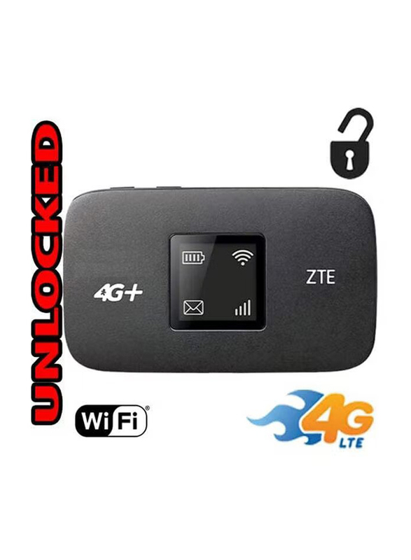 ZTE 4G LTE Router, MF971R, Black