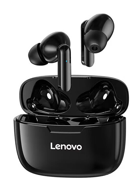 Lenovo XT90 True Wireless/Bluetooth In-Ear Earbuds with Mic, Black