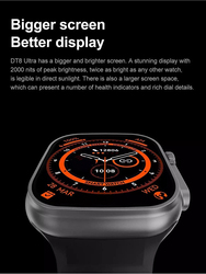 Telzeal X8 Ultra 49mm Smartwatch, Black