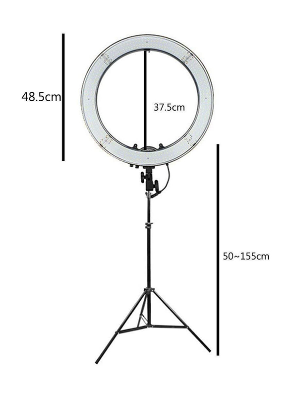 Suyidan 18-inch Dual Color Temperature LED Photography Light with Three-legged Bracket Photography Ring light Set, Multcolour