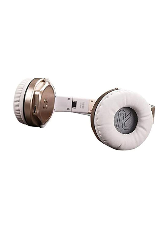 Sodo Mh3 Wireless Bluetooth On-Ear Noise Cancelling Headphones, Gold